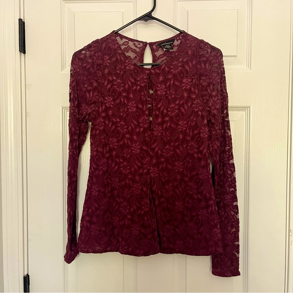 Y2K Moda International Lace Peplum top - Picture 1 of 4